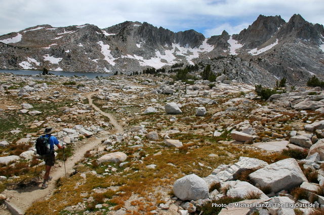 Hiking to Silver Pass, John Muir Wilderness.