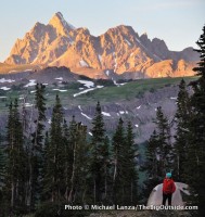 Campsite on Death Canyon Shelf in Grand Teton National Park.
