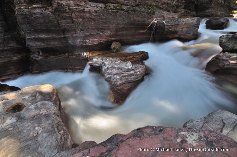 Gla5-11 Deadwood Falls, Piegan Pass Trail, Glacier NP