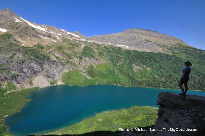 Gla5-40 Penny on Gunsight Pass Trail, Glacier NP