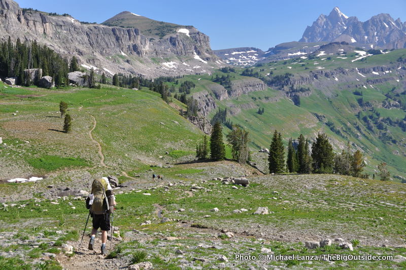 Teton Crest Trail, Death Canyon Shelf, Grand Teton National Park.