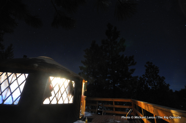 Skyline yurt, Boise National Forest, Idaho.
