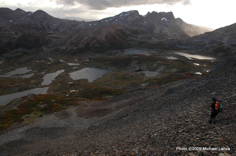 Lagunas Chevallay, Dientes Circuit, Patagonia. Lagunas Chevallay, Dientes Circuit, Patagonia.