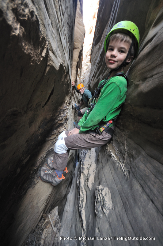 Slot canyon, Capitol Reef National Park, Utah.