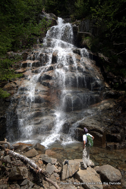 Mark Fenton on the Falling Waters Trail, Franconia Notch, N.H.