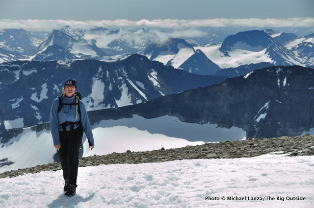 Nearing the summit of Galdhøpiggen (2469m).