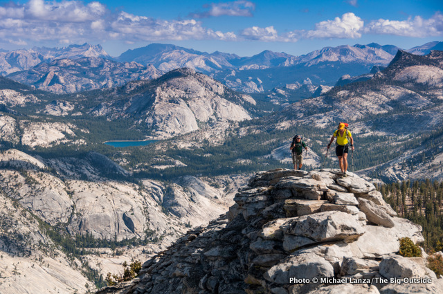Nearing the summit of Clouds Rest, Yosemite National Park, California.