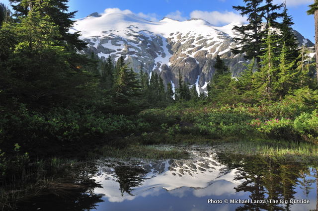 View of Ruth Mountain from Hannegan Camp, North Cascades, Washington.